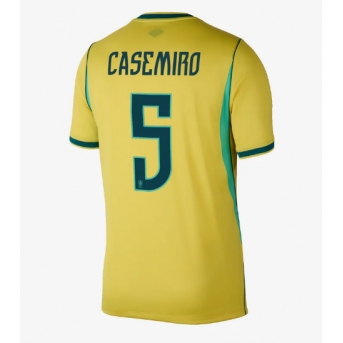 Billige Fotballdrakt Brasil Casemiro #5 Replika Hjemmedrakt VM 2026 Kortermet